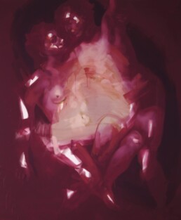 A sun that burns, outshining him, oil on canvas, 240X200, 2025