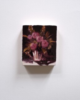 Abandon yourself as if, oil on balsa wood, ca 10X9 cm, 2025