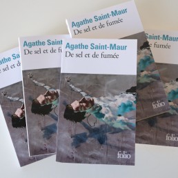 Agathe Saint-Maur: De sel et de fumée / Cover: Adam, 160X200, oil on canvas, 2005 [Detail] / Folio, 2022